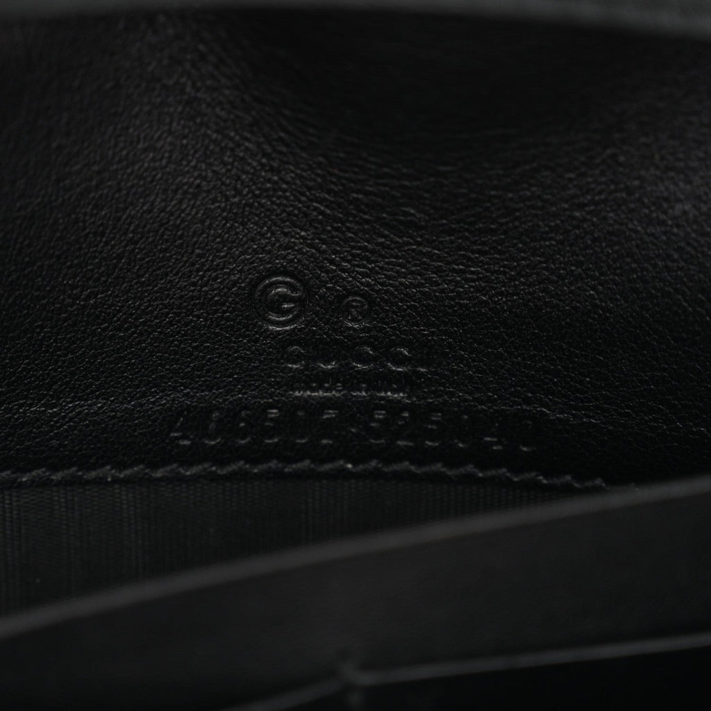 Soft Microguccissima Crossbody Wallet Black